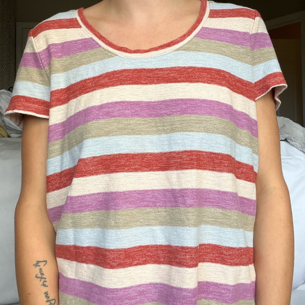 Rainbow striped t-shirt